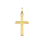 Anhänger 750/18 K Gelbgold 14x21mm, Kreuz