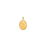 Pendentif or jaune 750/18 ct 15x19mm, Vierge à l'enfant