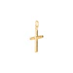 Pendant 750/18 K Yellow Gold Cross 15x22mm - 2899