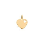 Anhänger 750/18 K Gelbgold 17x15mm, Herzen