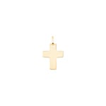 Anhänger 750/18 K Gelbgold 17x22mm, Kreuz