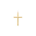 Pendentif or jaune 750/18 ct 17x27mm, Croix