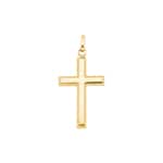 Anhänger 750/18 K Gelbgold 18x28mm, Kreuz