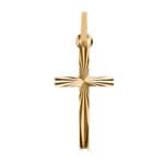 Pendant 750/18 K Yellow Gold 18x29mm, Cross