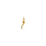 Anhänger 750/18 K Gelbgold 20mm, Cornetto