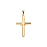 Pendentif or jaune 750/18 ct 36 x 23mm, Croix avec Jésus - TH3411GG