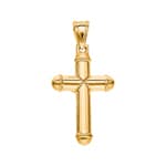 Anhänger 750/18 K Gelbgold Kreuz mit Jesus 46 x 28mm - AKH299GG