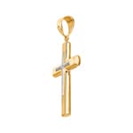 Pendant 750/18 K Yellow Gold Cross 50 x 30mm - AKH288GG