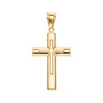 Pendant 750/18 K Yellow Gold Cross 50 x 30mm - AKH288GG