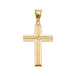 Anhänger 750/18 K Gelbgold Kreuz 50 x 30mm - AKH290GG