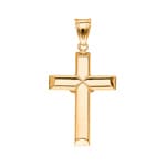 Pendant 750/18 K Yellow Gold Cross with Jesus 50 x 30mm - AKH0021GG