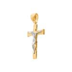 Pendentif or jaune 750/18 ct Croix avec jésus 48 x 24mm - AN-31-GG