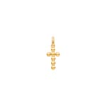 Pendentif or jaune 750/18 ct 8x14mm, Croix