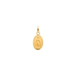 Pendentif or jaune 750/18 ct 9x14mm, Vierge miraculeuse
