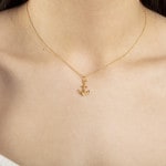 Pendentif or jaune 750/18 ct, Ancre - 1156.07018/0001