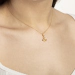 Pendentif or jaune 750/18 ct, Ancre - 1156.07018/0001
