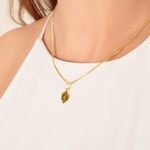 Pendentif or jaune 750/18 ct Pieds de bébé - 645801GG