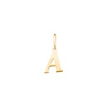 Pendentif or jaune 750/18 ct, Lettre A