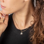 Pendentif or jaune 750/18 ct Lettre B - 2950.1B