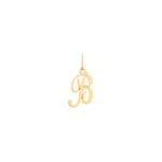 Pendant 750/18 K Yellow Gold, Letter B