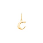 Pendant 750/18 K Yellow Gold, Letter C