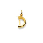 Pendentif or jaune 750/18 ct, Lettre D