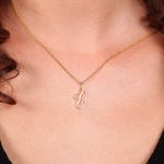 Anhänger 750/18 K Gelbgold Buchstabe E - 2930E