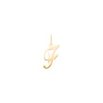Anhänger 750/18 K Gelbgold, Buchstabe F
