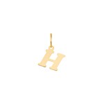 Pendentif or jaune 750/18 ct, Lettre H