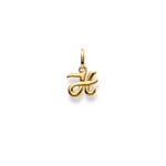 Pendentif or jaune 750/18 ct, Lettre H - 1156.05157/0082