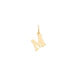 Pendentif or jaune 750/18 ct, Lettre M