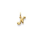 Pendentif or jaune 750/18 ct, Lettre N - 1156.05157/0142