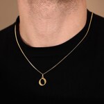 Pendentif or jaune 750/18 ct, Lettre O - 2920O