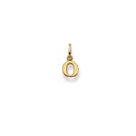 Pendant 750/18 K Yellow Gold, Letter O