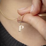 Pendant 750/18 K Yellow Gold Letter P - 2950.1P