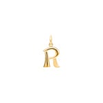 Pendentif or jaune 750/18 ct, Lettre R