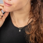 Pendant 750/18 K Yellow Gold Letter S - 2950.1S