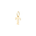 Pendant 750/18 K Yellow Gold, Letter T - 2950.1T