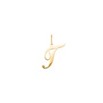 Pendentif or jaune 750/18 ct, Lettre T