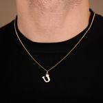 Anhänger 750/18 K Gelbgold Buchstabe U - 2920U