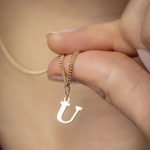 Pendant 750/18 K Yellow Gold, Letter U - 2950.1U