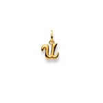 Pendant 750/18 K Yellow Gold, Letter U - 1156.05157/0212