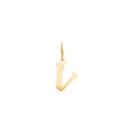 Pendant 750/18 K Yellow Gold, Letter V