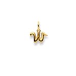 Anhänger 750/18 K Gelbgold, Buchstabe W - 1156.05157/0232
