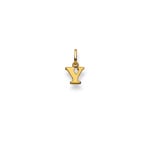 Pendentif or jaune 750/18 ct, Lettre Y
