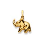 Pendentif or jaune 750/18 ct, Éléphant