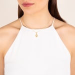 Pendant 750/18 K Yellow Gold, Fatimas Hand - 642101