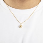 Pendant 750/18 K Yellow Gold Football - 1156.08535/0001