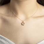 Pendant 750/18 K Yellow Gold Heart - 1156.05946/0006