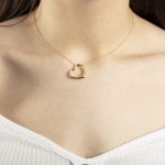 Pendant 750/18 K Yellow Gold Heart - 1156.06778/0009